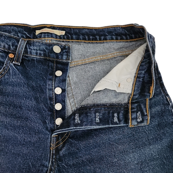 LEVI’S Wedgie Bootcut Jeans Dark Wash High Rise Button Fly w32 l32 - Picture 8 of 15